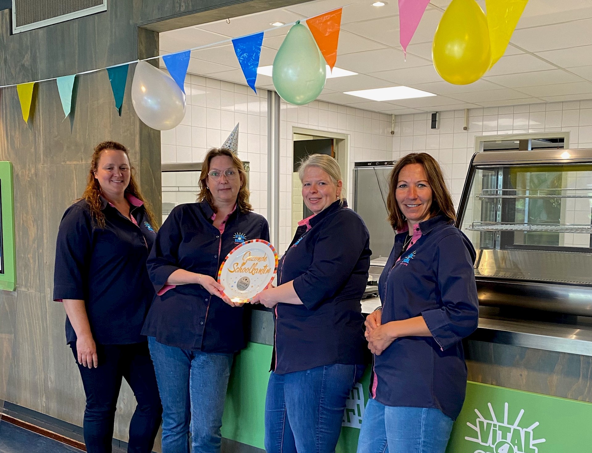 De eerste zilveren Schoolkantine Schaal is binnen